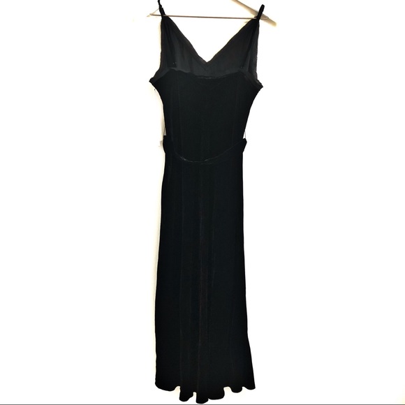 FRAME Belted Velvet/Silk Midi Slip Dress S… - Picture 6 of 8